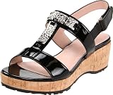 Taryn Rose Women's Noel Slingback Sandal,Black,8 M US