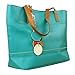 SHENGXILU Women's/Lady's PU Leather Handbag Colour Bar Shoulder Bag