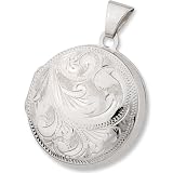 Schmuck-Pur Echt Silber Medaillon rund Jugendstil 2,00 cm
