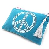 Trousse à Maquillage "Peace" turquoise