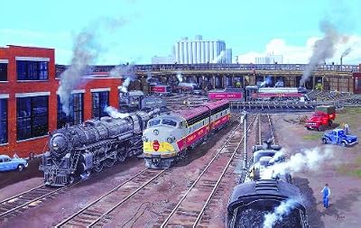 Comings & Goings at John Street 550pc Jigsaw Puzzle by Larry Fisher