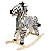 Happy Trails Zebra Plush Rocking Animal