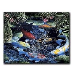 Koi - Box Set of 12 Greeting Cards and patterned envelopes