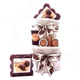 Chocolate Scented Bath & Body Spa Towel Cake for Women - Great Christmas Holiday Gift Idea for Her