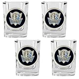 NBA Dallas Mavericks Four Piece Square Shot Glass Set