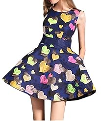 Summer General Print Sleeveless Bubble Dress  Dress