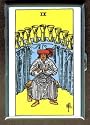 TAROT CARD 9 OF CUPS CLASSIC ID CIGARETTE CASE WALLET
