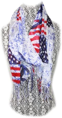 Long American Flag Scarf