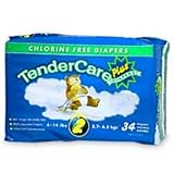 Tendercare Diapers Plus Convenience Pack, Size Small (Pack of 4)