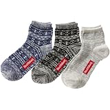 (ヘルスニット)Healthknit JQD クォーター ソックス 3足セット （ライトネイビー・メタルグレー・ブラック） 191-3154