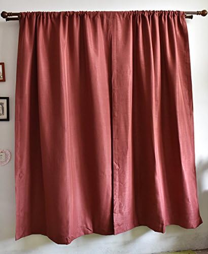My sky Home Solid top Thermal Insulated Window Blackout Curtains for Bedroom (Red,51.1*83.3In)