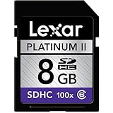 Lexar Platinum II 8 GB 100x SD/SDHC Flash Memory Card LSD8GBBSBNA100