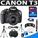 Canon EOS Rebel T3 Digital Camera + Canon Ef-s 18-55mm F/3.5-5.6 Is Autofocus Lens + 32gb Deluxe Camera Accessory Kit