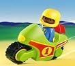 Playmobil - 6719 - 1.2.3 - Pilote + Moto de course