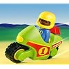 Playmobil - 6719 - 1.2.3 - Pilote + Moto de course
