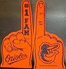 MLB Foam Finger, Baltimore Orioles, New