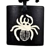 Buffalo Bone Cotton Spider Necklace, #11