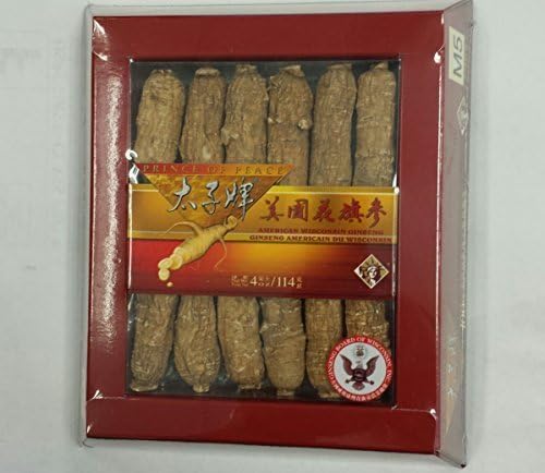 Prince of Peace - American Wisconsin Ginseng Roots 4oz/box (Total Quantity 114g Only) by Wisconsin