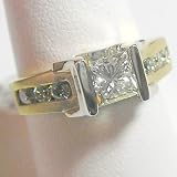 14K Two-Tone Gold Diamond Engagement Ring