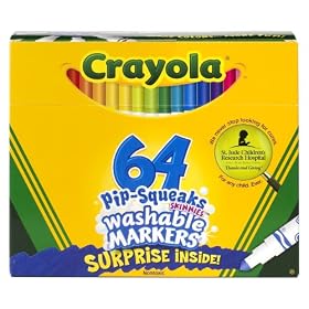 Crayola 64ct Pip-Squeaks Skinnies Markers