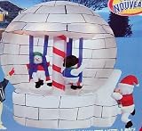 6ft Airblown Inflatable Rotating Snowman Igloo