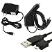 HTC EVO 4G Sprint Combo Rapid Car Charger + Home Wall Charger + USB Data Charge Sync Cable for HTC EVO 4G Sprint