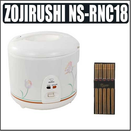 Zojirushi NSRNC-18A 10-cup Automatic Rice Cooker and Warmer With Chopstick Set