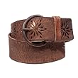 Women's New Brown Genuine Leather Belt 2.25 Inches By Landes