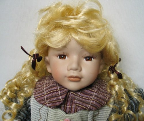 K&uuml;nstlerpuppe - Porzellanpuppe - Sammlerpuppe ca. 55 cm \"RIA\" mit Certifikat Preisvergleich
