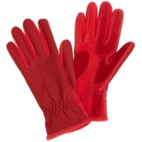 Isotoner Women's Hybrid Spandex/Fleece Glove