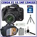 Canon EOS Rebel XS (a.k.a. 1000D) SLR Digital Camera Kit w/ 18-55mm IS Lens + Spare LP-E5 Battery + 16GB + Beginners Essentials K#2