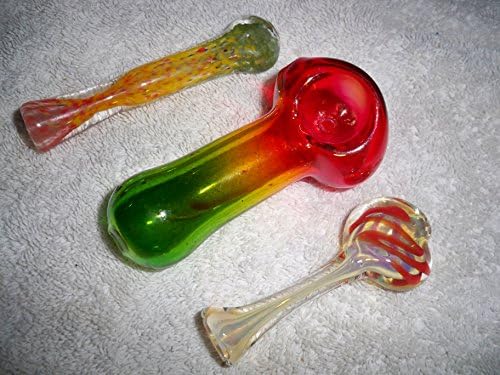 LIFTED SHOP ONLY RASTA INCENSE BURNER SET OF (3) 3 1/3''