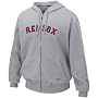 Nike Boston Red Sox Ash Tackle Twill Full Zip Hoody Sweatshirt