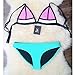 FLORAVOGUE Women Neoprene Bikini Mesh Triangle Bathing Suit Swimsuit