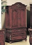 YT Furniture 3804TV - Alexia TV Armoire (Cherry)