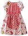 Jelly The Pug Girls 7-16 Cake Peasant With Apron Dress, White/Pink, 8