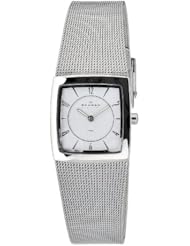 Skagen Womens O563XSSSW1 Quartz White Dial Stainless Steel Watch