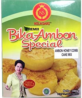Ambon Honey Comb Cake Mix (Bika Ambon Special) - 10.5oz (Pack of 3)