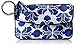 Vera Bradley Women's Cotton Jen Zip ID Case Wallet, Cobalt Tile, One Size
