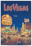 Las Vegas Travel Poster Art Deco Print Kerne Erickson Vintage Style