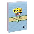 Post-it Super Sticky Lined Notes--Assorted, 4 x 6 Inches, 90-Sheet Pad (3 Pack)
