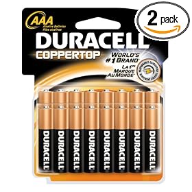 Duracell Batteries, AAA Size, 16-Count Packages (Pack of 2) by