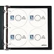 C-Line CD/DVD Refillable D-Ring Binder Kit, Holds 80 Disks, Black - CLI61938