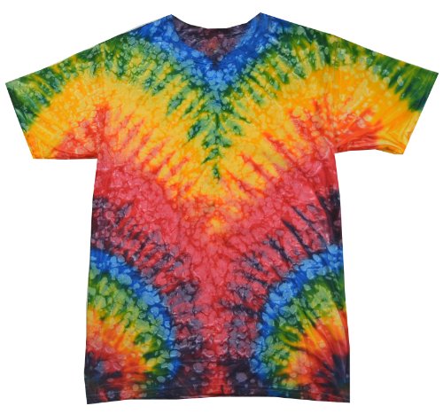 Tie Dyes Men's Tie Dyed Performance T-Shirt H1000 Spider-woodstock-xl