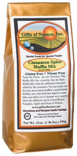 Gifts Of Nature Cinnamon Spice Muffin Mix, 21-Ounce Bags (Pack of 3) by Gifts of Nature