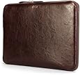 Macbook Pro Retina 15, GMYLE Sleeve Zip for Macbook Pro Retina 15 inch - Brown PU Leather Notebook Laptop Sleeve Bag (Not fit for MacBook Pro/Air 15)