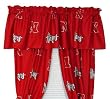 Nebraska Printed Curtain Panels - Nebraska Cornhuskers