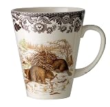 Spode Woodland American Wildlife Collection Winter Scene Beverage Mug 11 ounce - Beaver