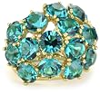 Trina Turk Jewel Encrusted Turquoise-Color Ring