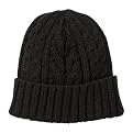 Men's Cable Knit Beanie - Black